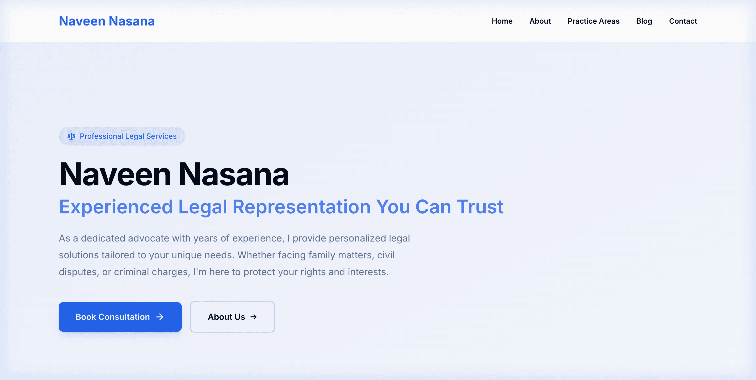 Naveen Nasana — Advocate